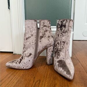 Jessica Simpson Crushed Velvet Ankle Boot